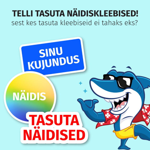 Telli tasuta näidiskleebised